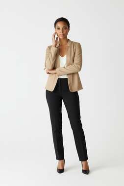 Women's Business Casual Tan Office Blazer Sz. S